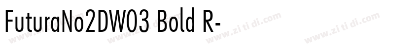 FuturaNo2DW03 Bold R字体转换